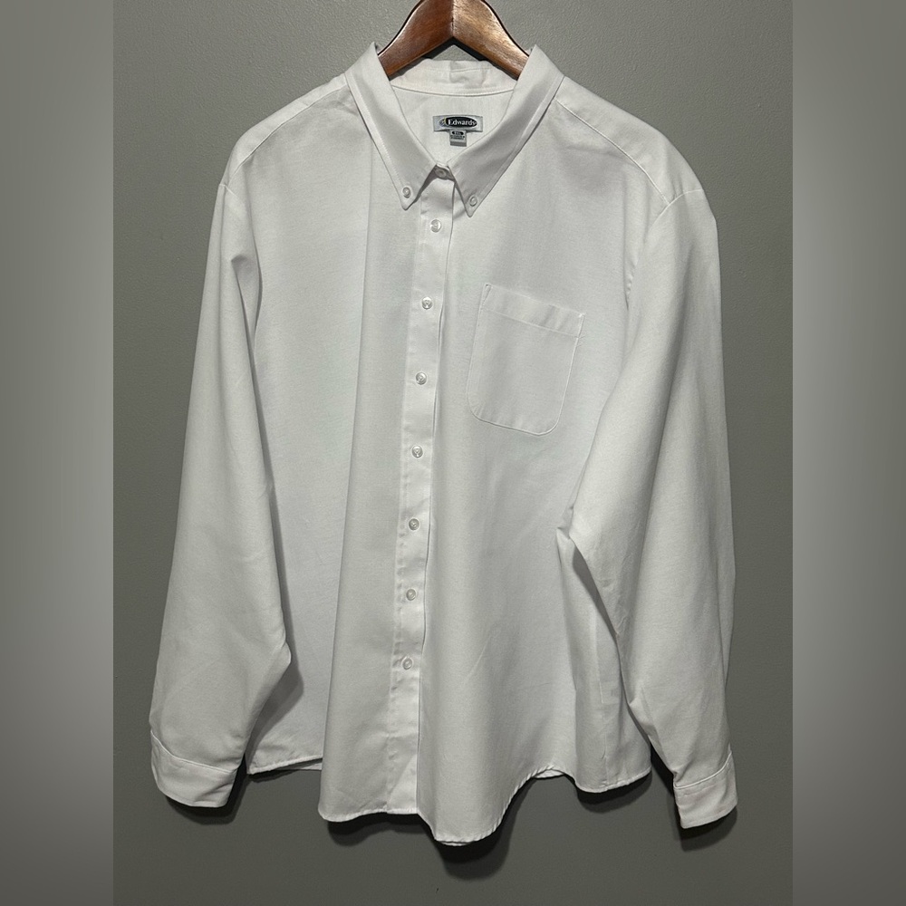 Edwards Women's White Long Sleeve Dress Shirt w/Soil Release NWOT